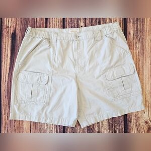 Savane Shorts Men’s Size 40 Stone Cargo Pocket Fishing Active Hiking Outdoors
